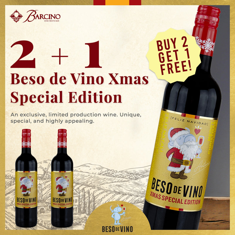 2+1 on Beso de Vino Xmas Special Edition-Barcino Wine Resto Bar